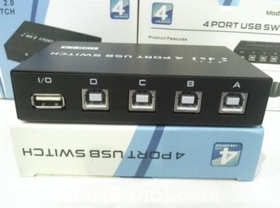 China USB 2.0 Switch 4 Port USB Switch Model 1A4B